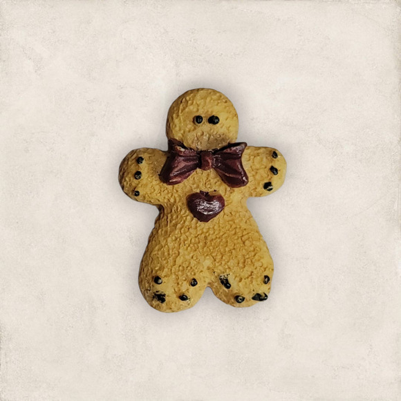 Gingerbread Cookie Holiday Pin Brooch - Picture 1 of 14